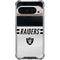 NFL Las Vegas Raiders White Striped Pixel 9/9 Pro Clear Case